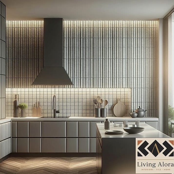 Stacked Vertical Subway Tile