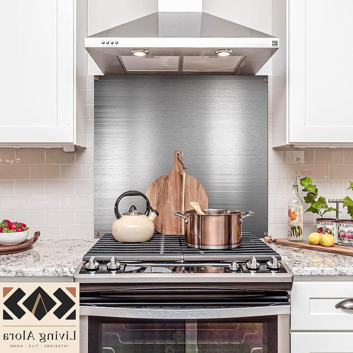 21 Stove Backsplash Ideas Perfect for Any Budget 7 Stainless Steel Backsplash Panel