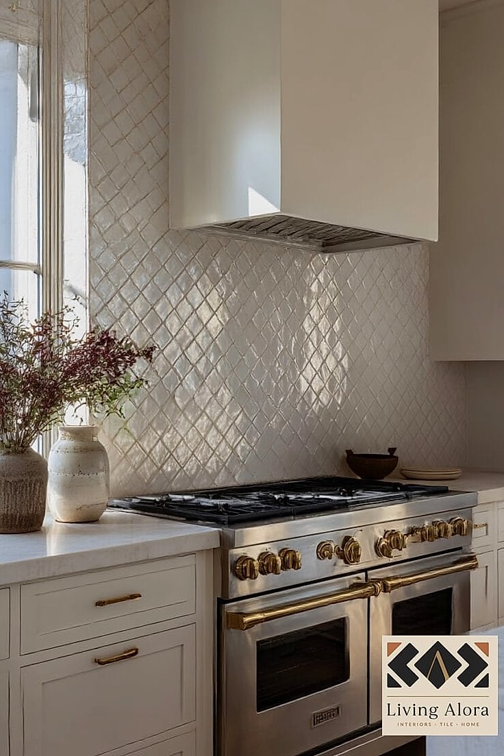 27 Modern Backsplash Ideas That Will Transform Your Space 16 Statement Range Hood Tile
