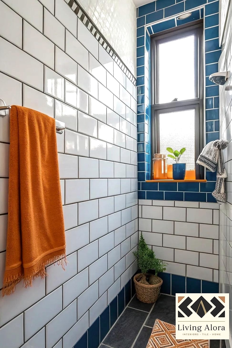 Subway Tile with a Contrasting Grout Color