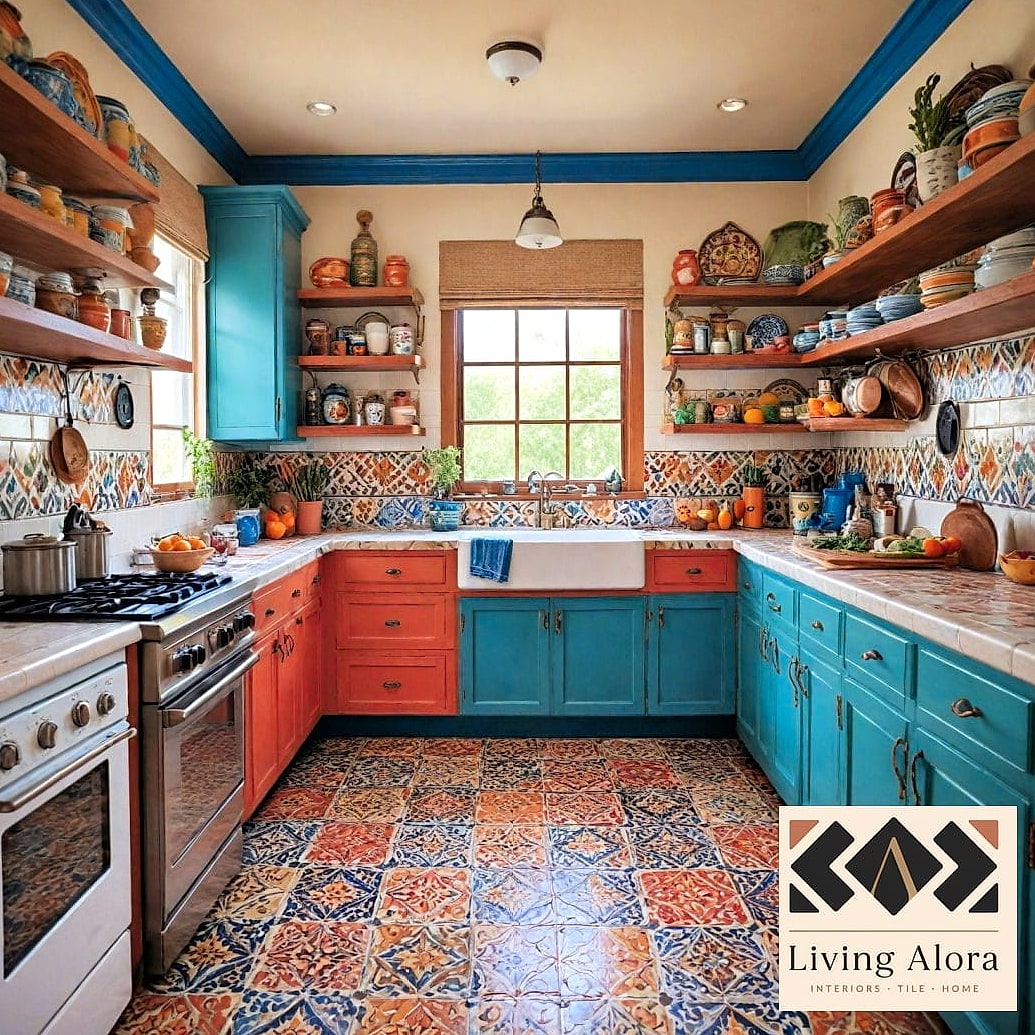 Talavera Tile Kitchen Backsplash