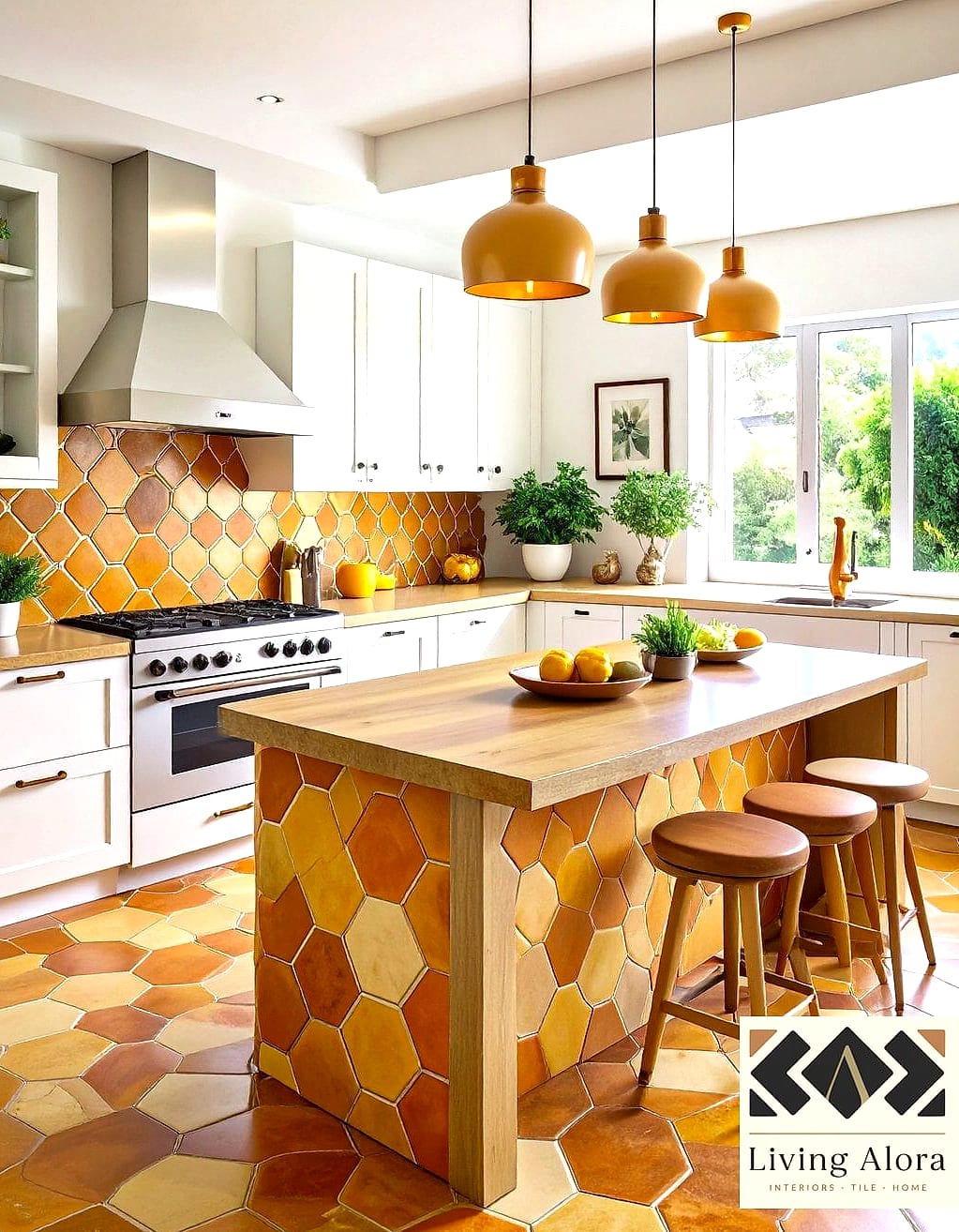 17 Honeycomb Backsplash Ideas That Look Expensive But Aren't 13 Terracotta Honeycomb for Warm, Earthy Kitchens