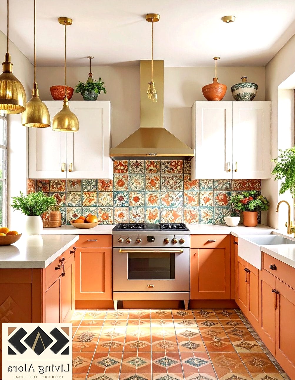 Terracotta Orange Subway Tile