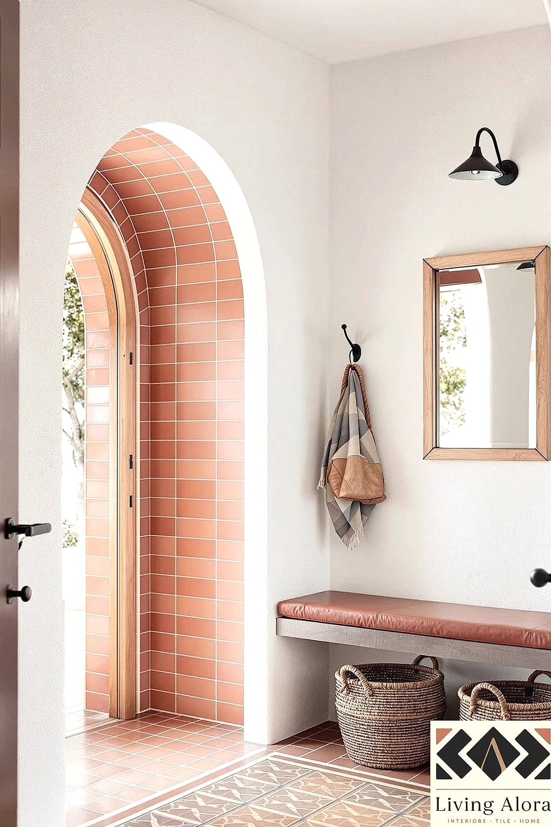Terracotta Tile Mudroom Flooring