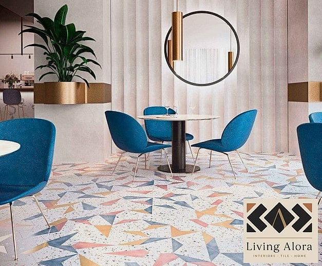 20 Geometric Tile Ideas to Inspire Your Next Renovation 19 Terrazzo-Look Geometric Tile