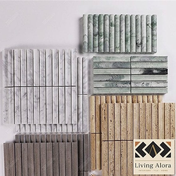 Textured Fluted Mosaic Tile