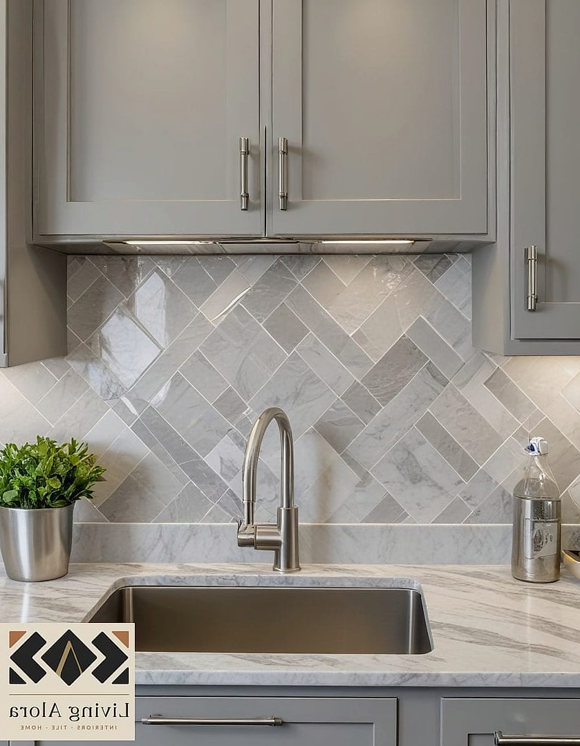 Textured Gray Ceramic Tile