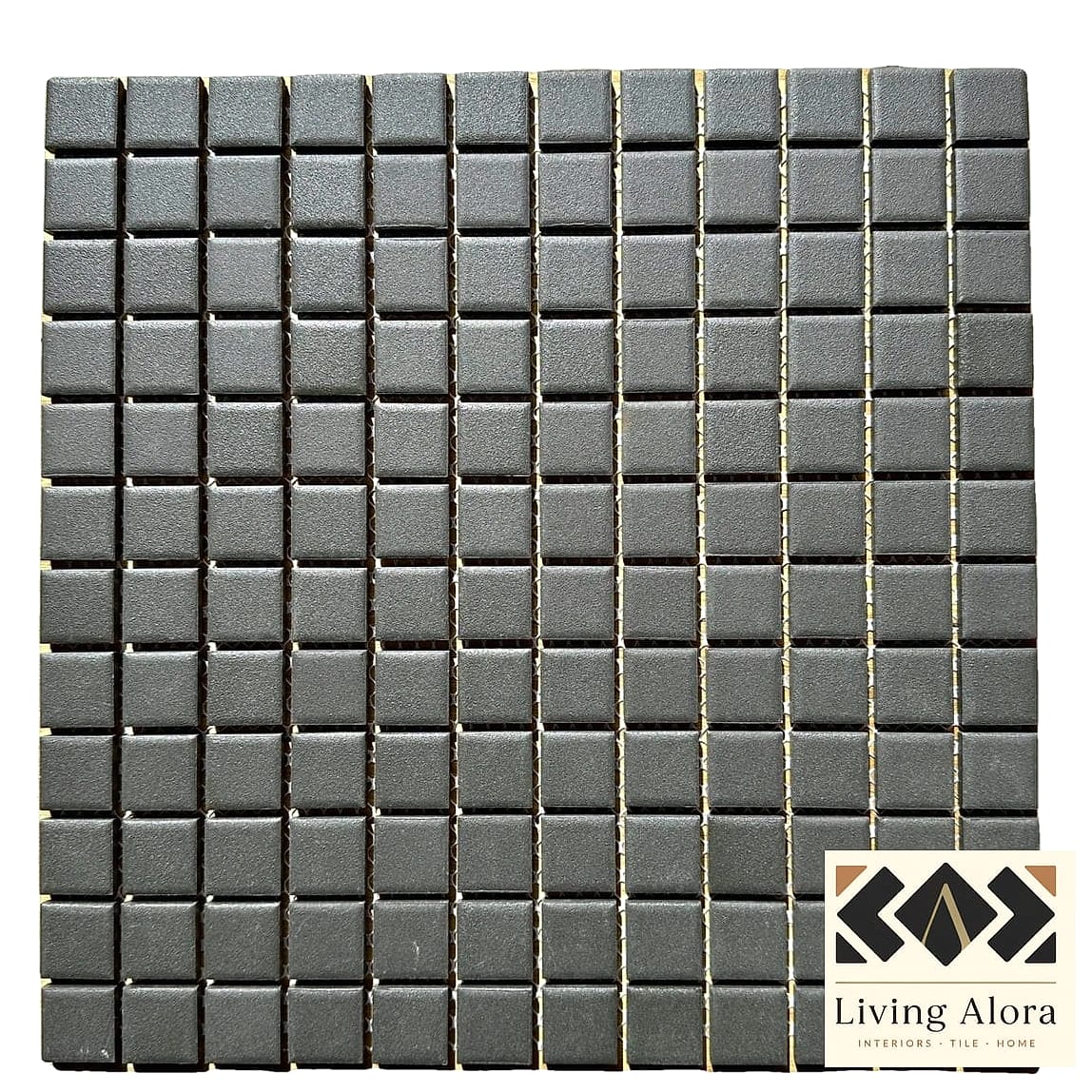 25 Square Mosaic Tile Ideas Perfect for Any Budget 24 Textured Matte Mosaic for a Modern Fireplace Surround
