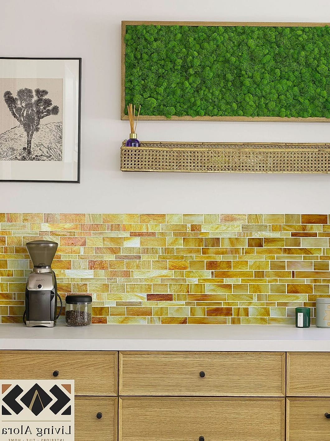 23 Hand Cut Artisan Mosaic Tiles Ideas Worth Stealing From Interior Designers 14 Textured Mosaic Accent Behind Open Shelving