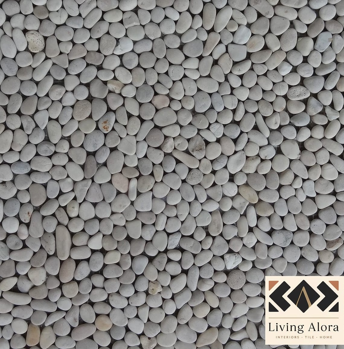 Textured Pebble Mosaic Flooring