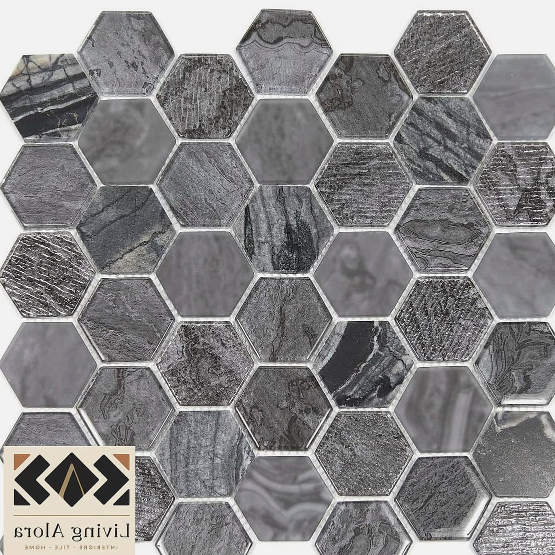 Textured Stone Hexagon Tile