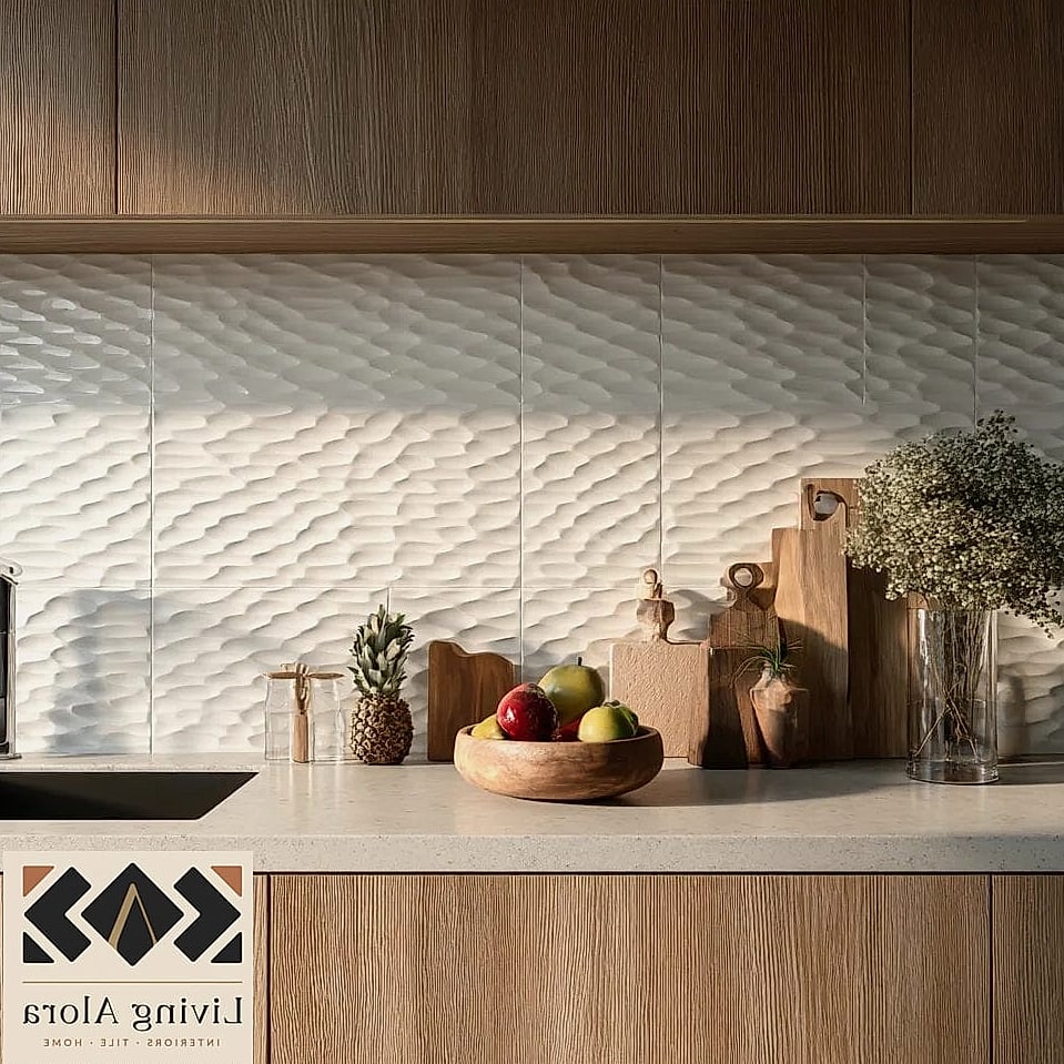 22 Modern Backsplash Ideas Perfect for Any Budget 13 Textured 3D Tile