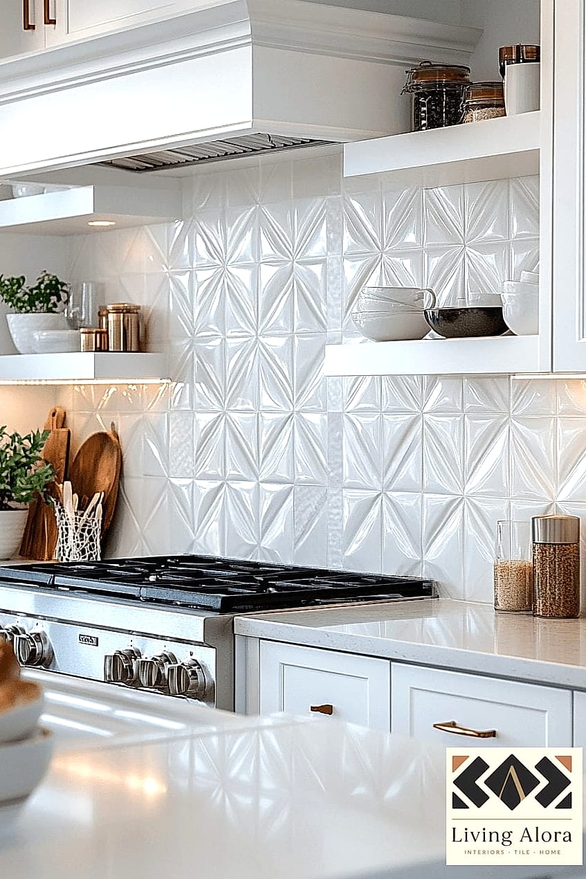 Textured White Tile