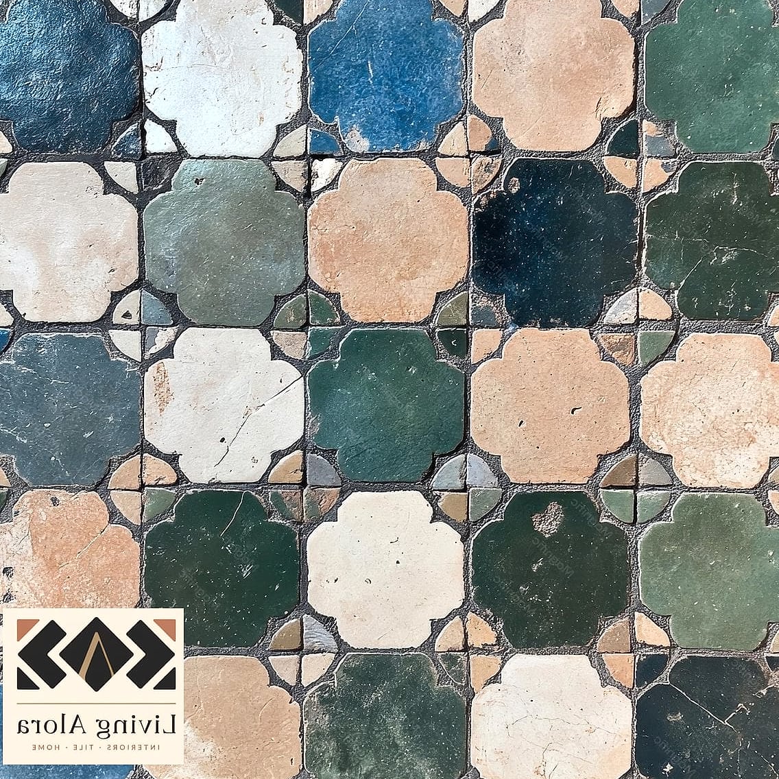 Textured Zellige-Style Tile Above a Kitchen Sink