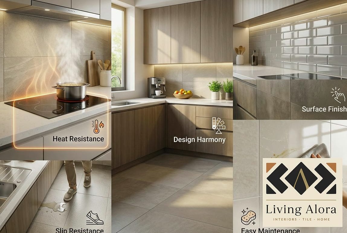 30 Heat Resistant Kitchen Ideas That Prove This Trend Is Here to Stay 11 Tile Flooring Near the Oven and Stove Area