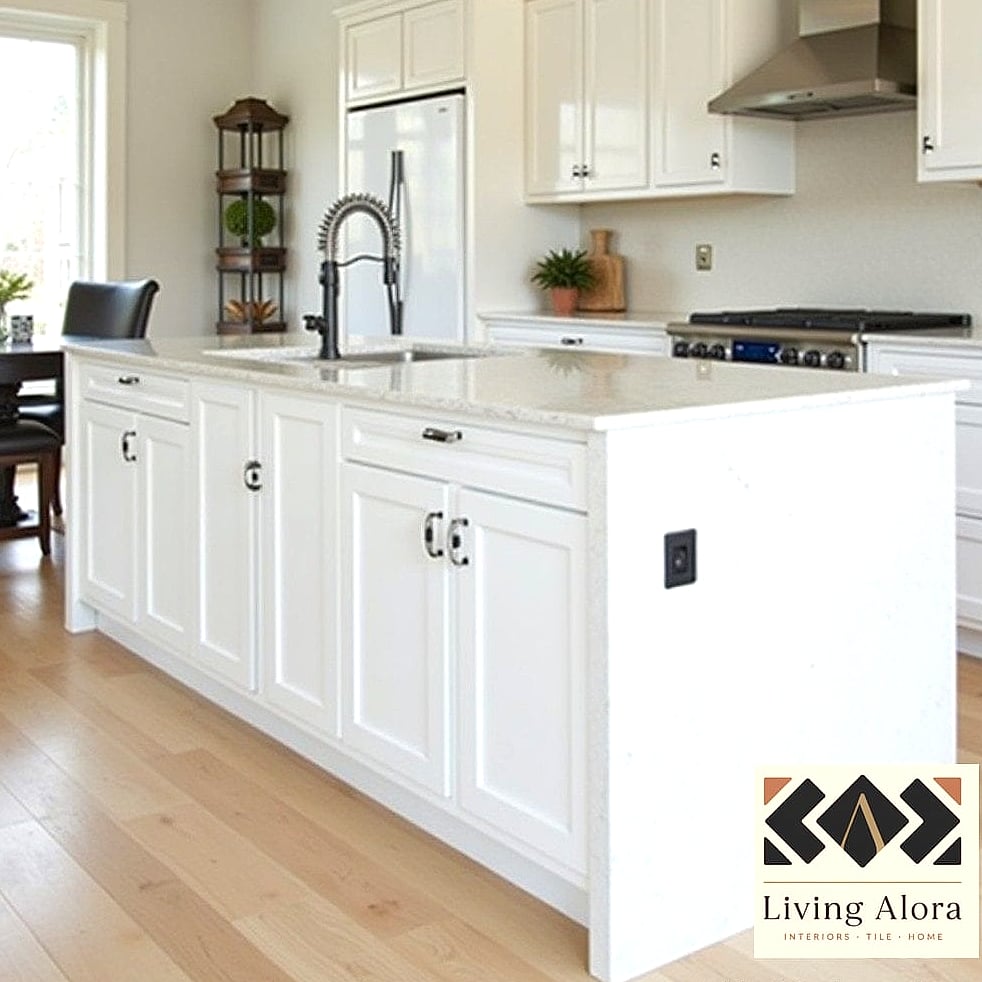 22 White Kitchen Ideas That Work in Any Size Home 4 Two-Tone Islands