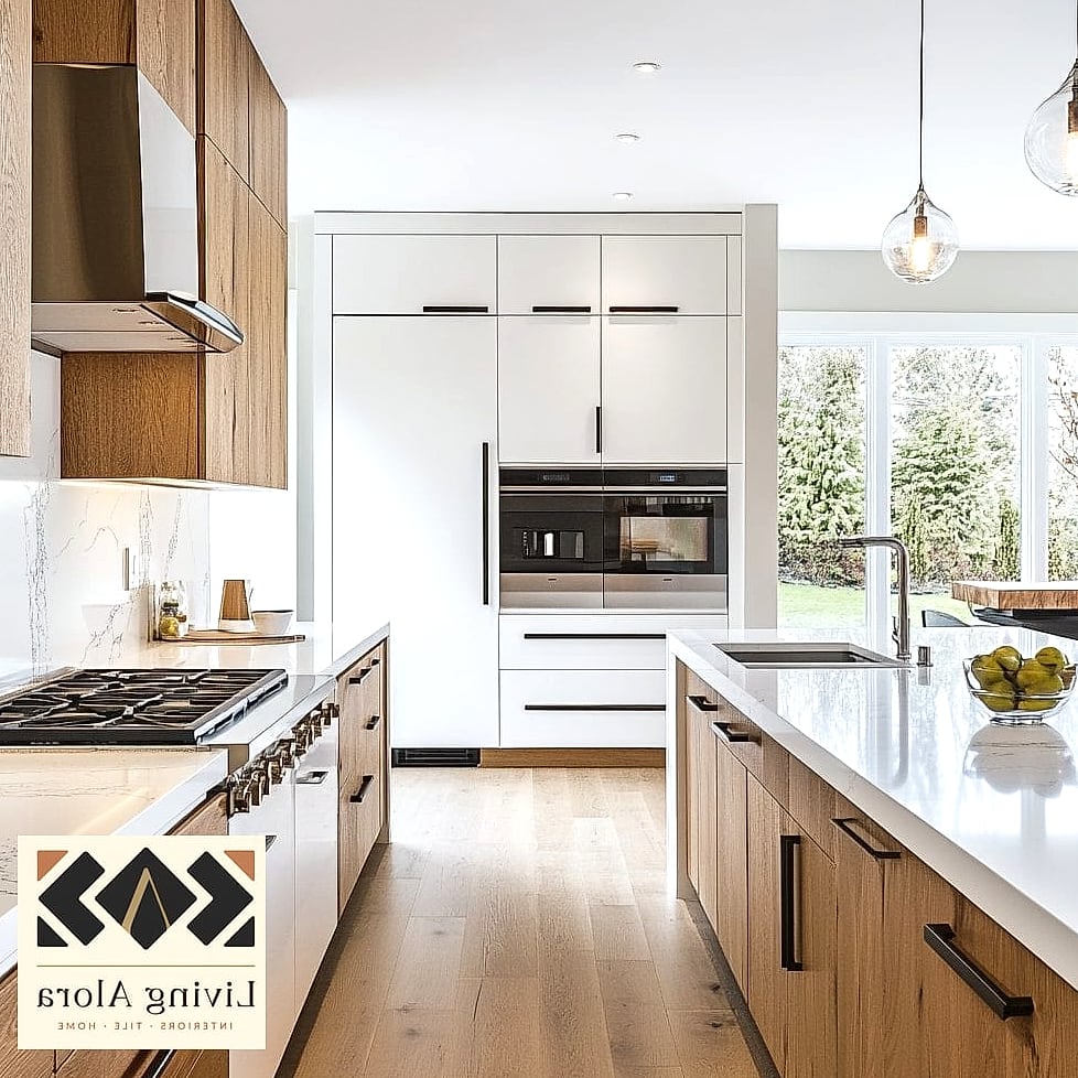 19 Modern Kitchen Ideas Worth Stealing From Interior Designers 3 Two-Tone Cabinetry