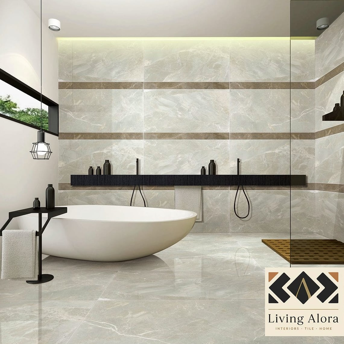 9 Ceramic Tile Ideas to Inspire Your Next Renovation 7 Two-Tone Tile for Bathroom Personality