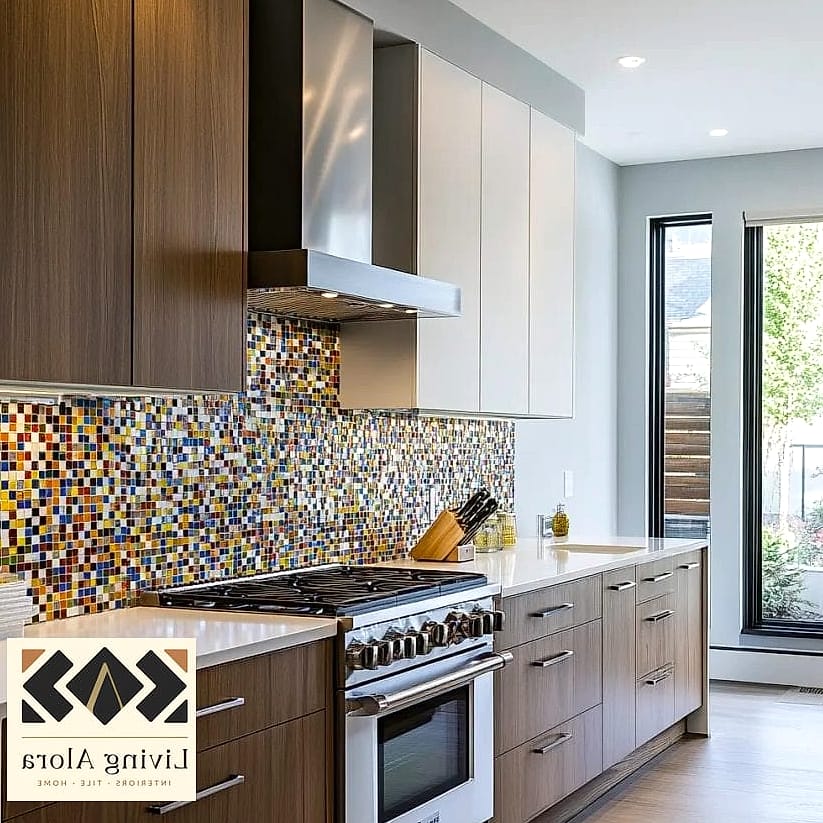 18 Modern Backsplash Ideas That Designers Keep Coming Back To 12 Two-Tone Backsplash Zones
