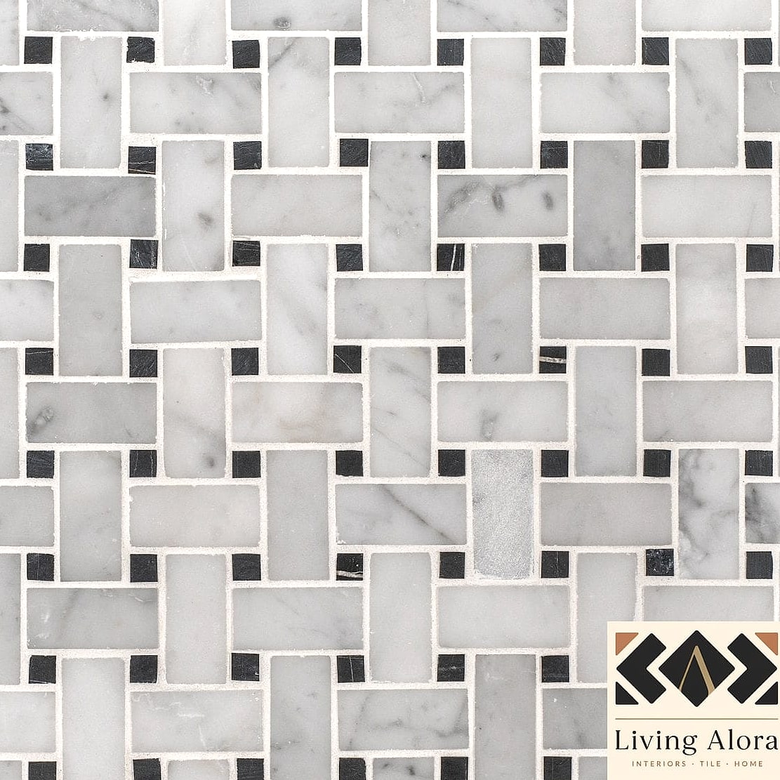 Two-Tone Gray Basketweave for a Subtle Statement