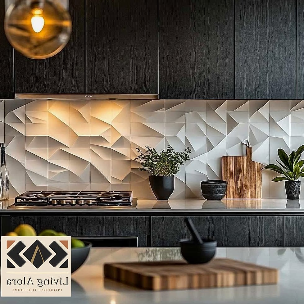 15 Kitchen Backsplash Ideas That Will Transform Your Space 15 Two-Tone Backsplash Design