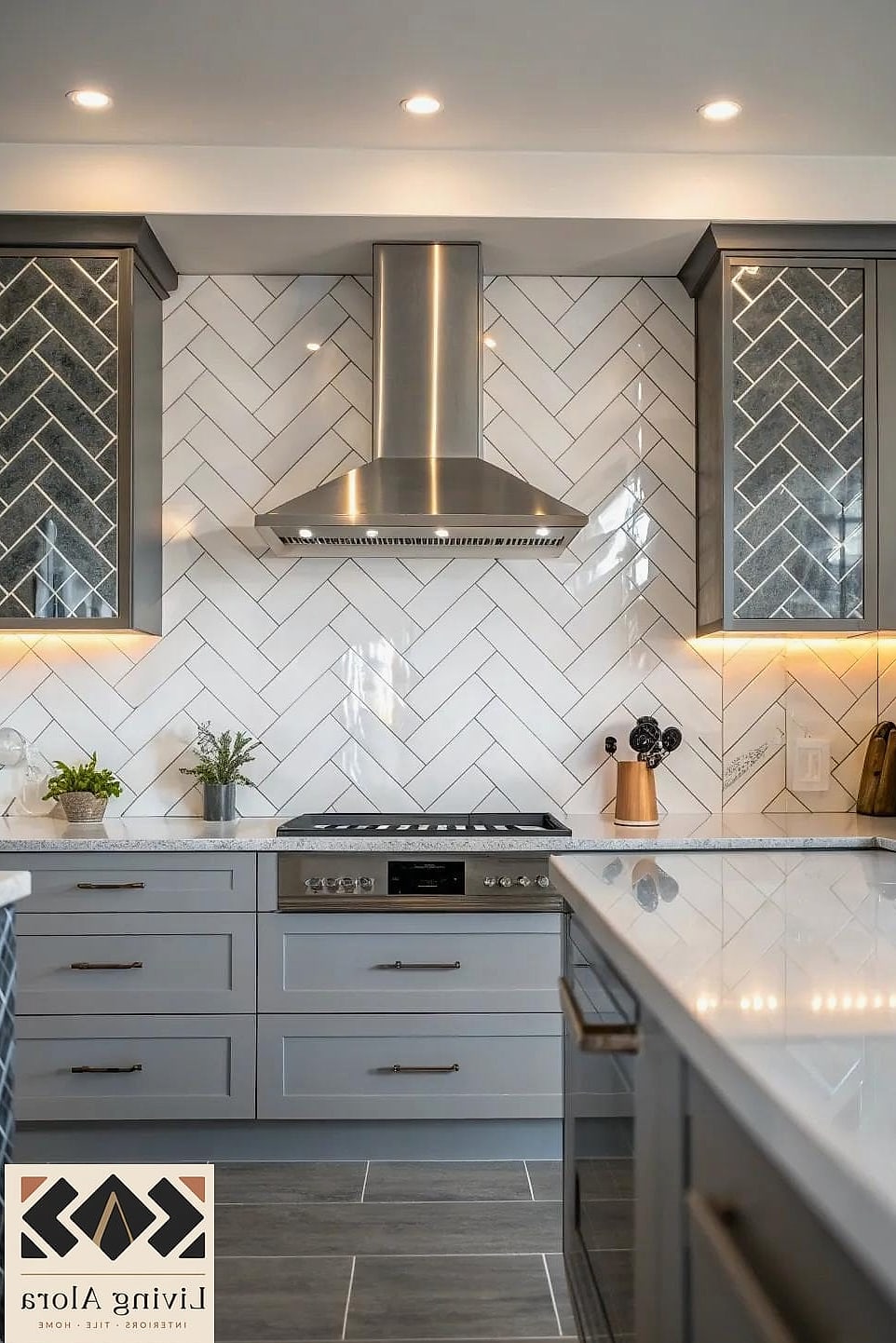 Two-Tone Gray and White Grid