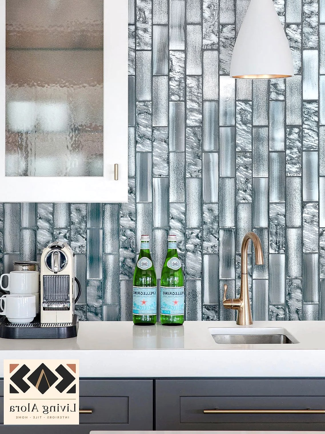 13 Glass Subway Tile Ideas We Can't Stop Pinning 7 Vertical Stack Layout for a Narrow Kitchen