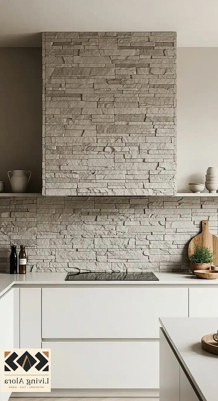 30 Stone Backsplash Ideas That Will Transform Your Space 18 Vertical Stacked Marble Tile
