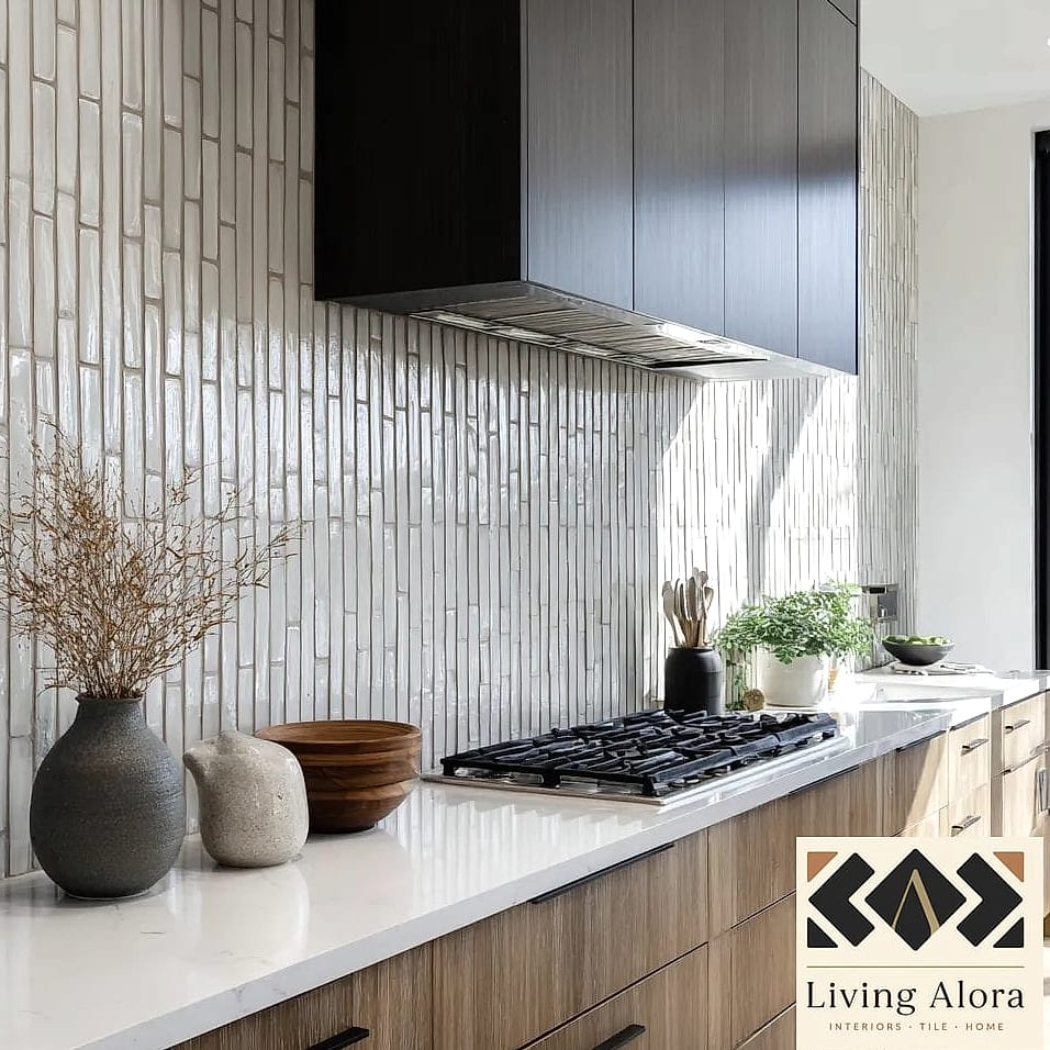 27 Kitchen Backsplash Ideas That Look Expensive But Aren't 5 Vertical Stacked Subway Tile