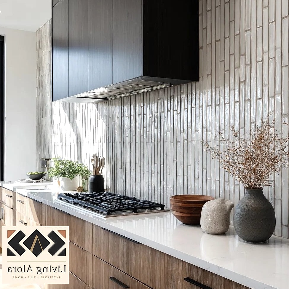15 Kitchen Backsplash Ideas That Will Transform Your Space 11 Vertical Stacked Subway Tile