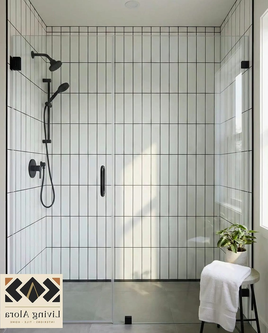 Vertical Subway Tile Installation