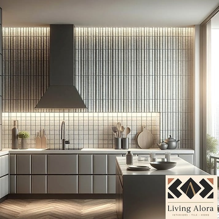 Vertical Tile Installation for a Taller Look