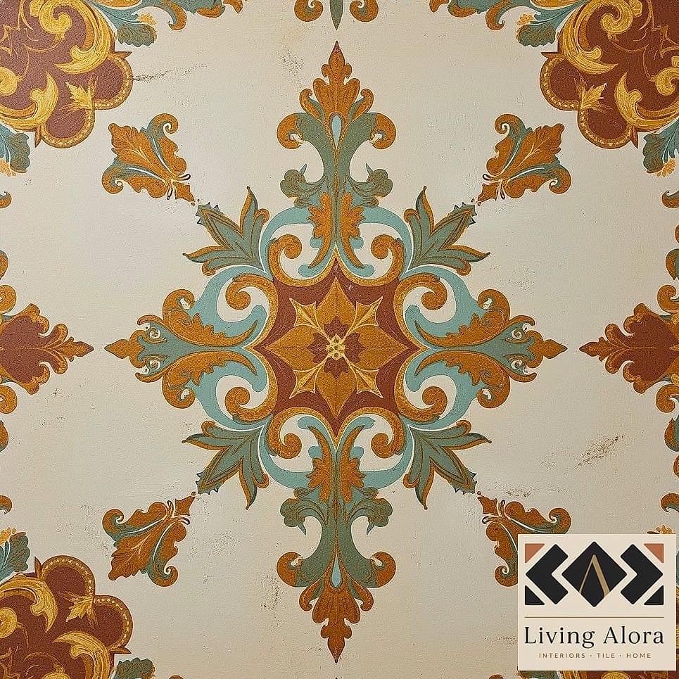 25 Damask Tile Ideas to Show Your Contractor 22 Vintage-Inspired Damask Tile Kitchen Floor