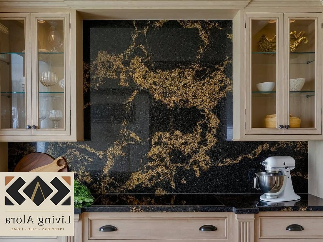 18 Granite Backsplash Ideas That Will Transform Your Space 6 Warm Gold and Bronze Granite Tones