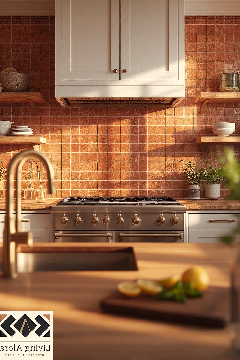 13 Backsplash for Yellow Kitchen Ideas That Maximize Style and Function 6 Warm Terracotta Zellige Tile