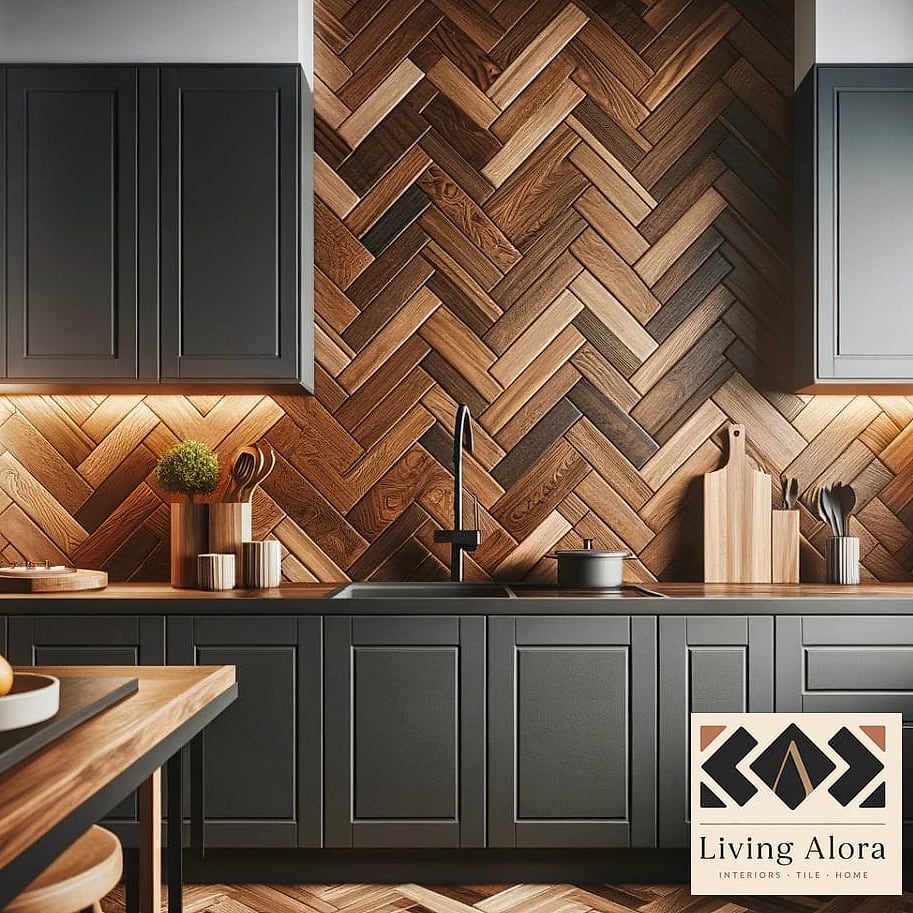 Warm Wood Accents for Softness