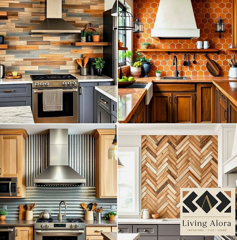 21 Unique Backsplash Ideas to Inspire Your Next Renovation 6 Warm Wood Backsplash Panels