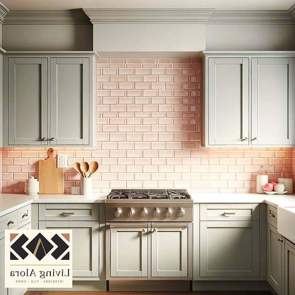 Warm Wood-Tone Backsplash for Softness