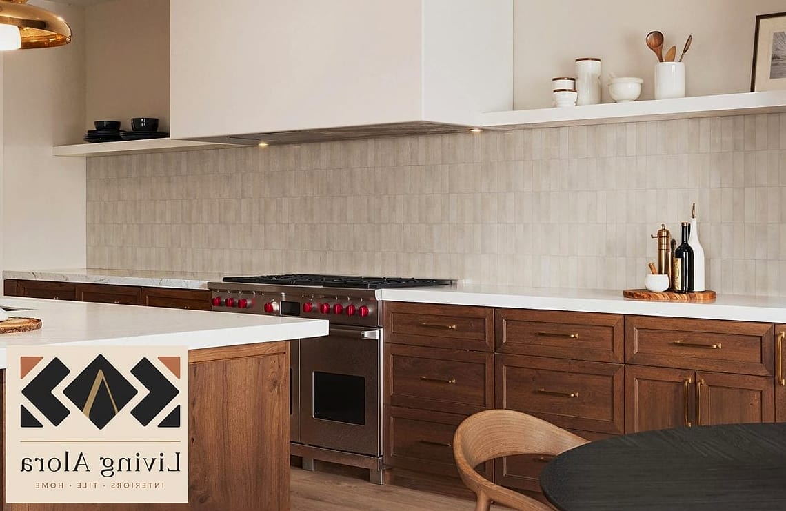 25 Backsplash for White Quartz Countertops Ideas From Homes We Absolutely Love 4 Warm Zellige Tile