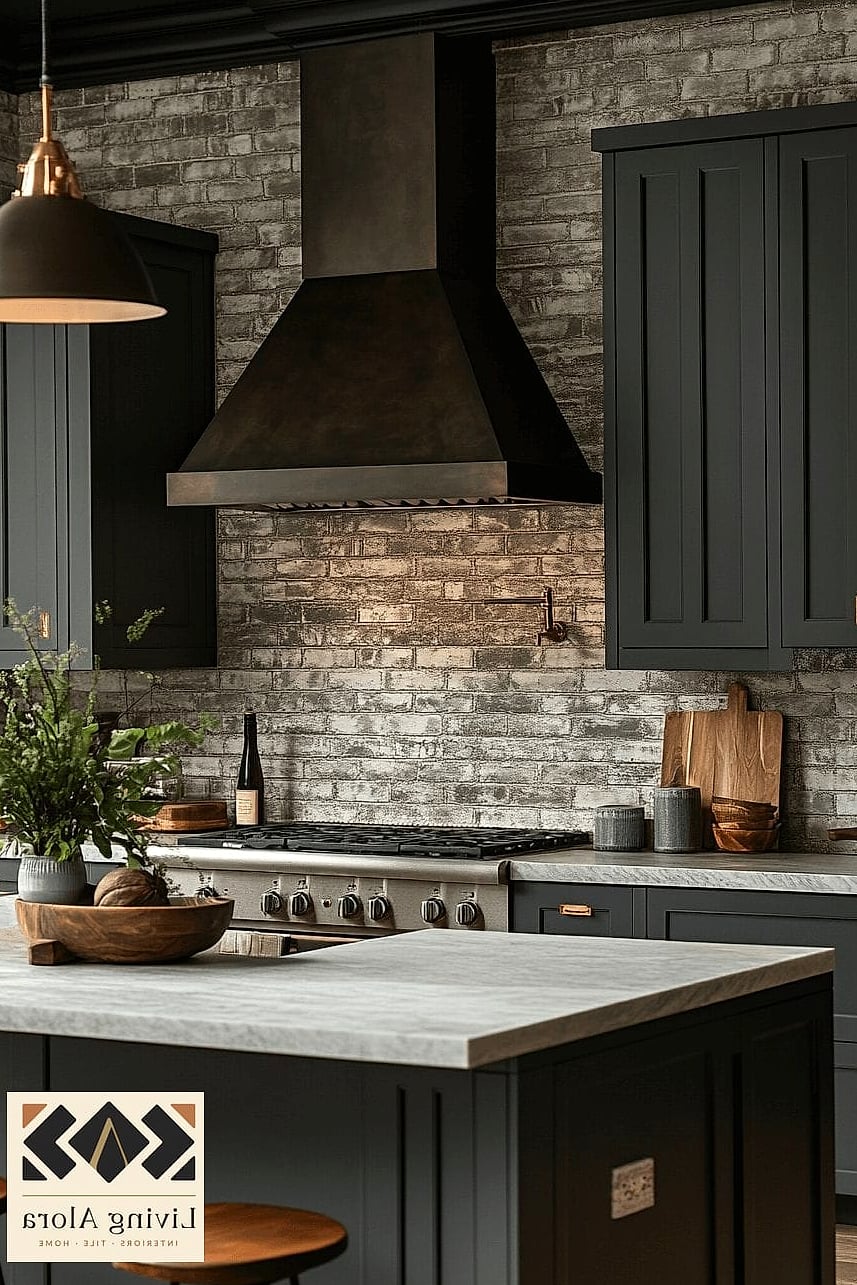 Weathered Gray Brick Tile
