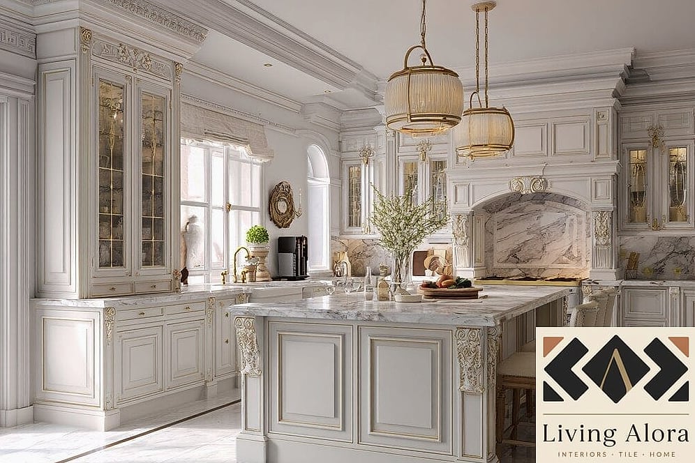 27 White Cabinets Ideas You Haven't Seen Before 24 White Cabinets with a Furniture-Style Island
