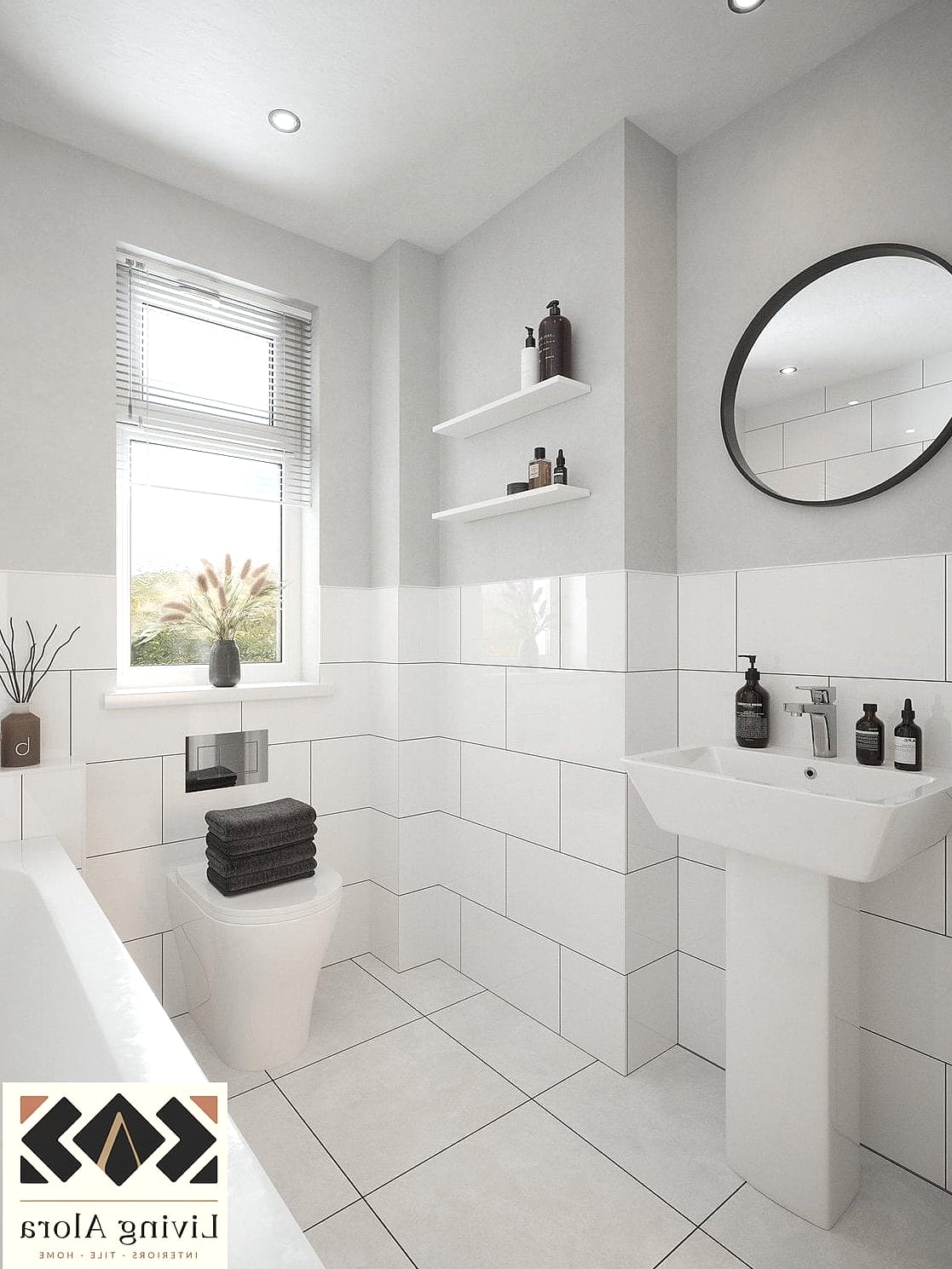 23 White Tile Ideas Perfect for Any Budget 11 White Ceramic Tile for a Budget Renovation