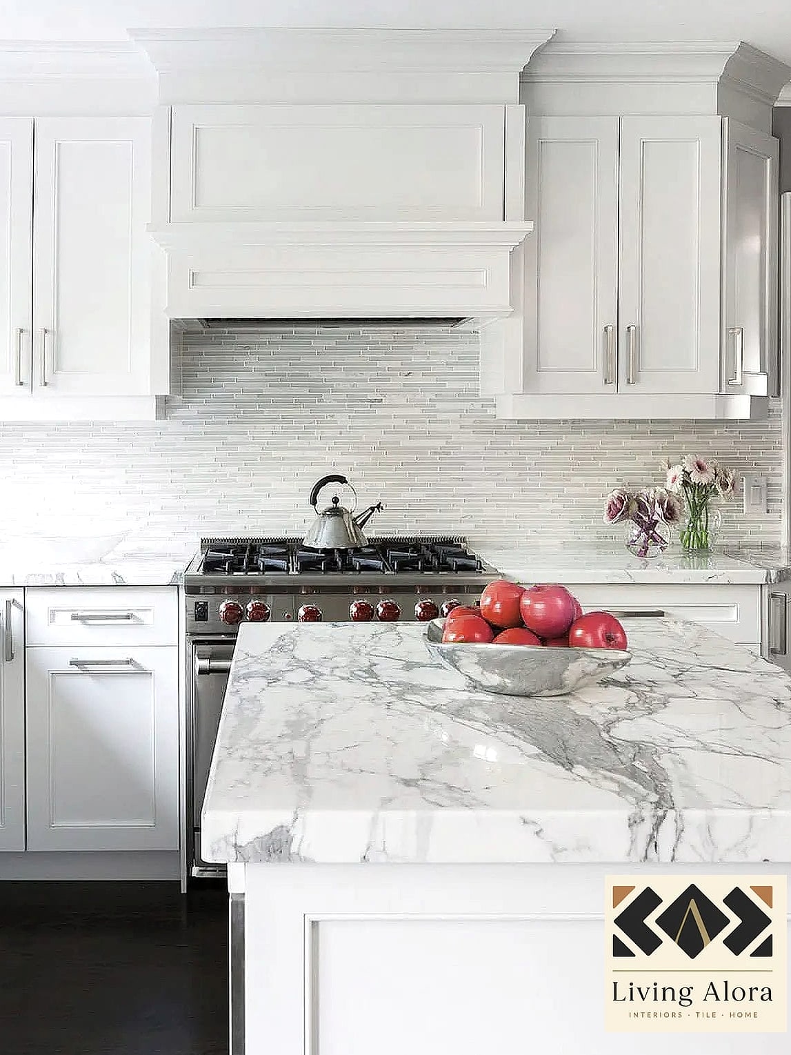 23 Backsplash for All White Kitchen Ideas for Every Home Style and Budget 7 White Marble Slab Backsplash