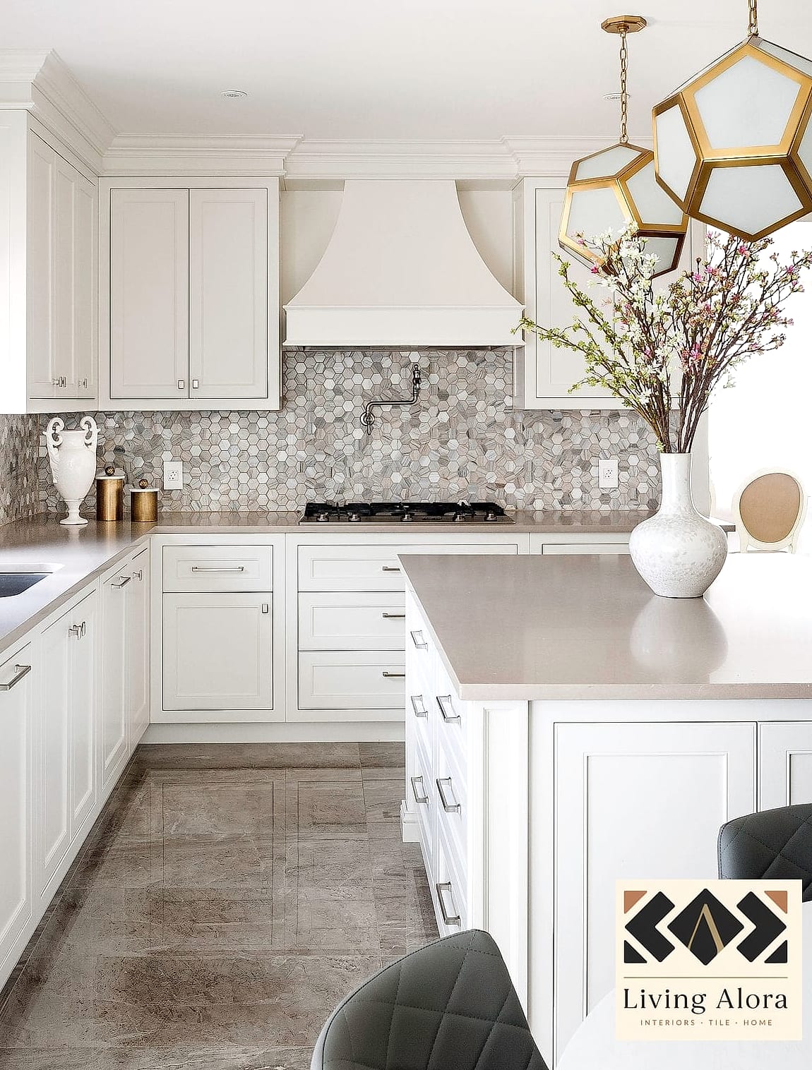 White Marble Hexagon Tile