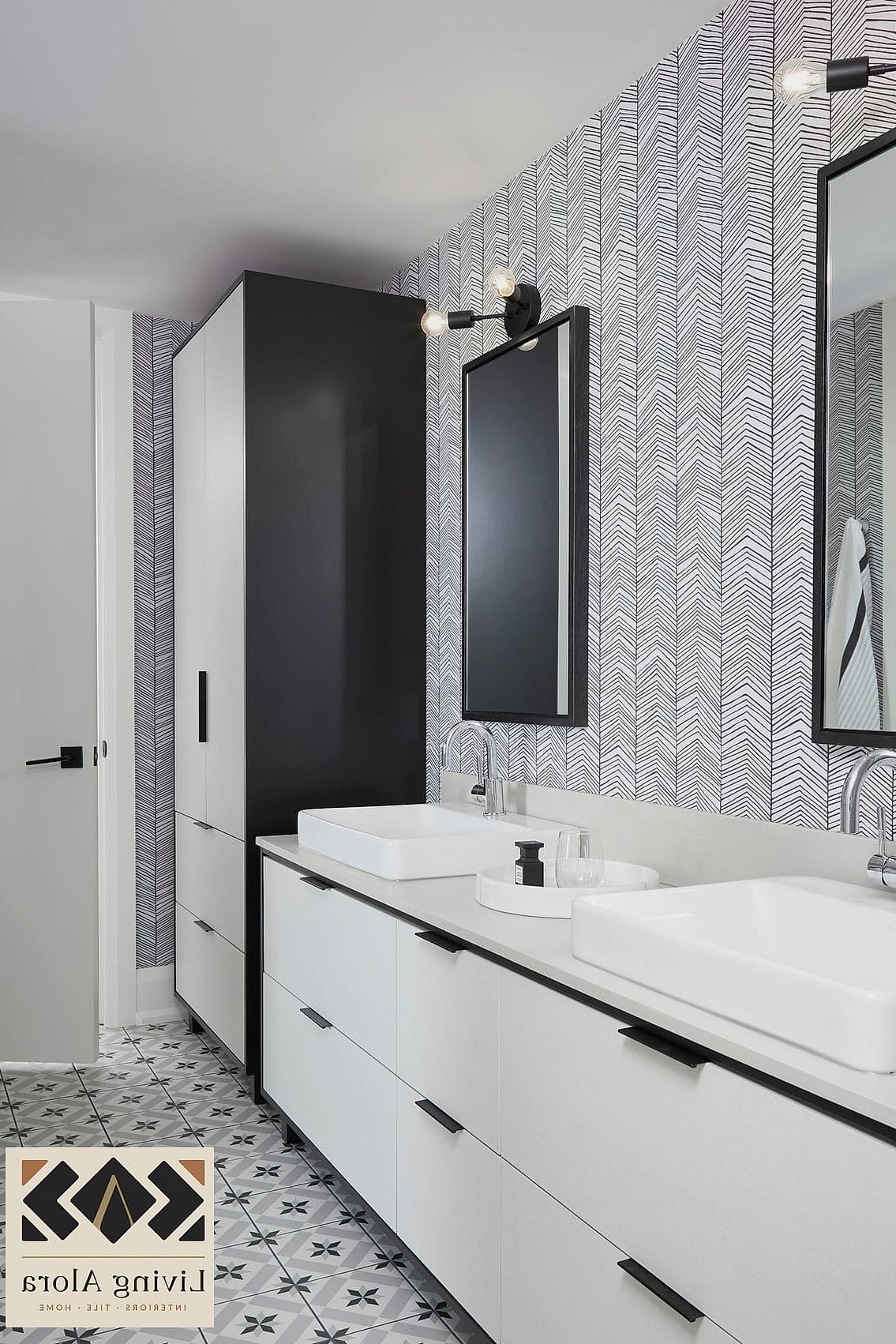 27 Backsplash for White Bathroom Ideas Trending on Pinterest This Year 26 White Peel-and-Stick Tile Backsplash