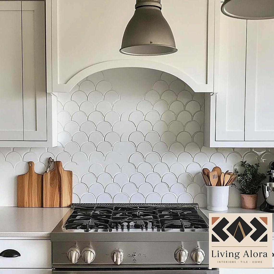 23 White Tile Ideas Perfect for Any Budget 17 White Scalloped Tile