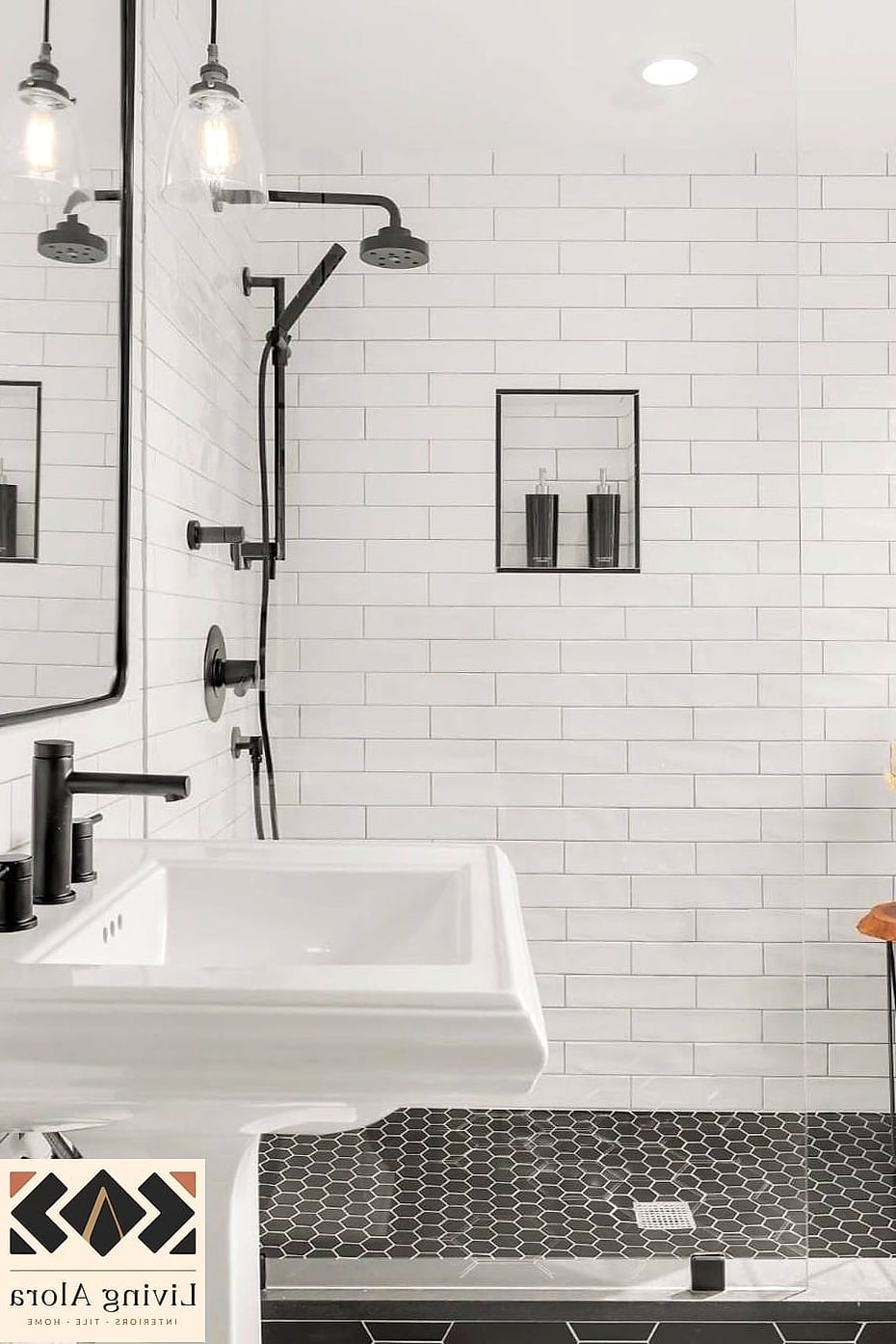 13 Modern Subway Tile Ideas That Will Transform Your Space 3 White Subway Tile with Dark Grout