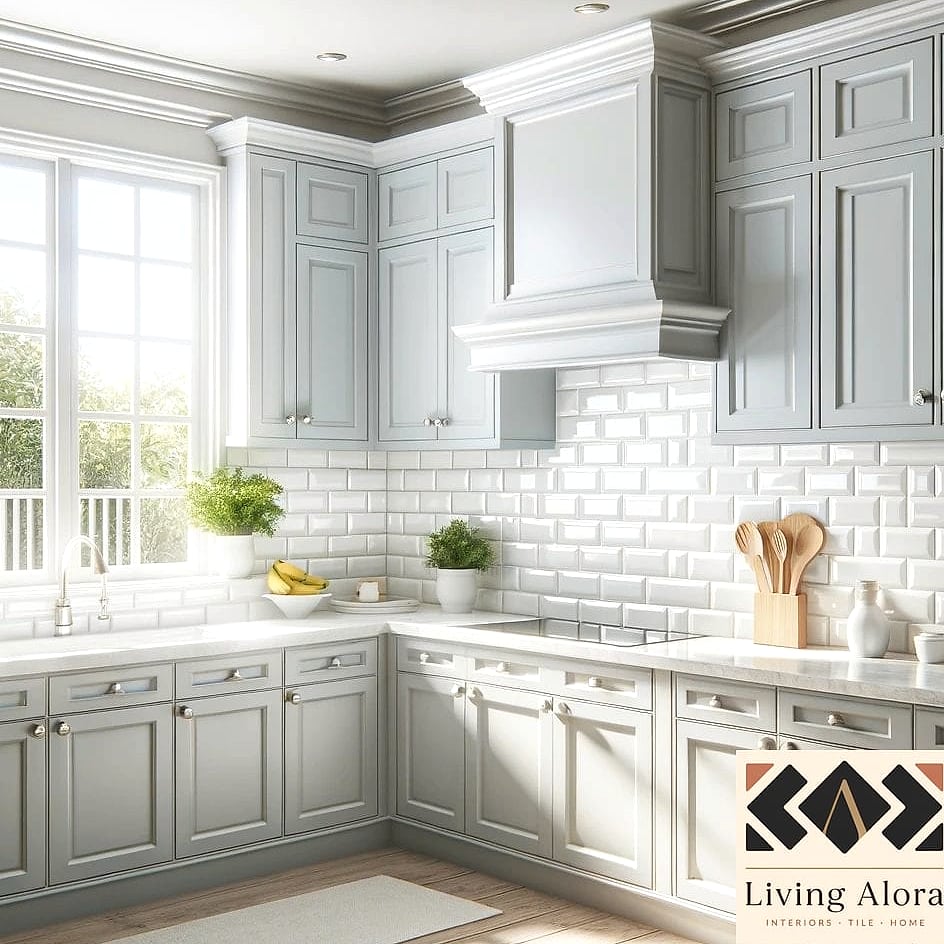 White Subway Tile for a Classic Contrast