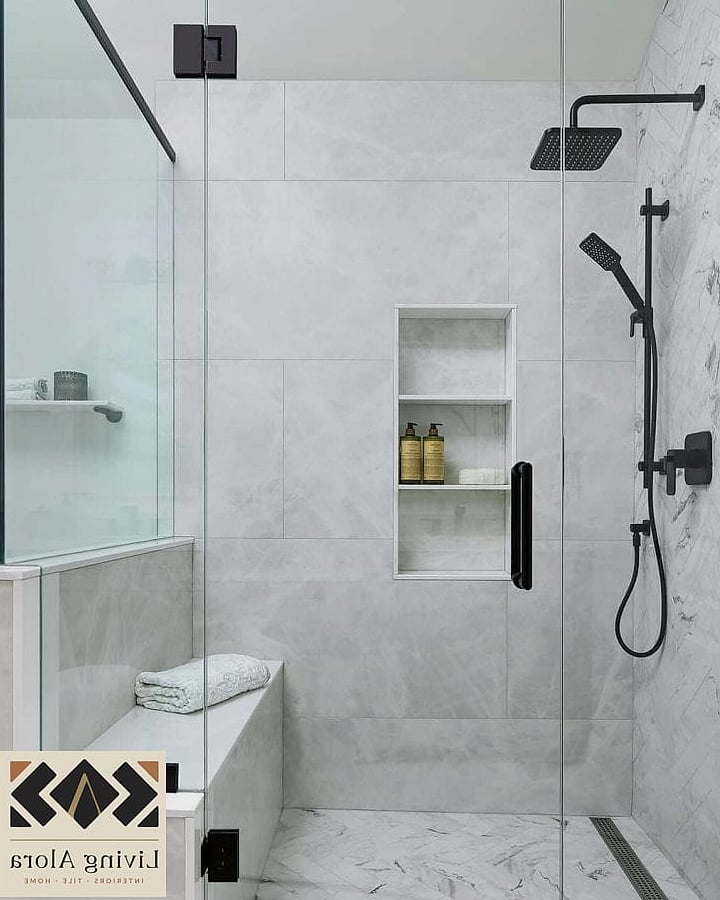 23 White Tile Ideas Perfect for Any Budget 20 White Tile Shower Niche
