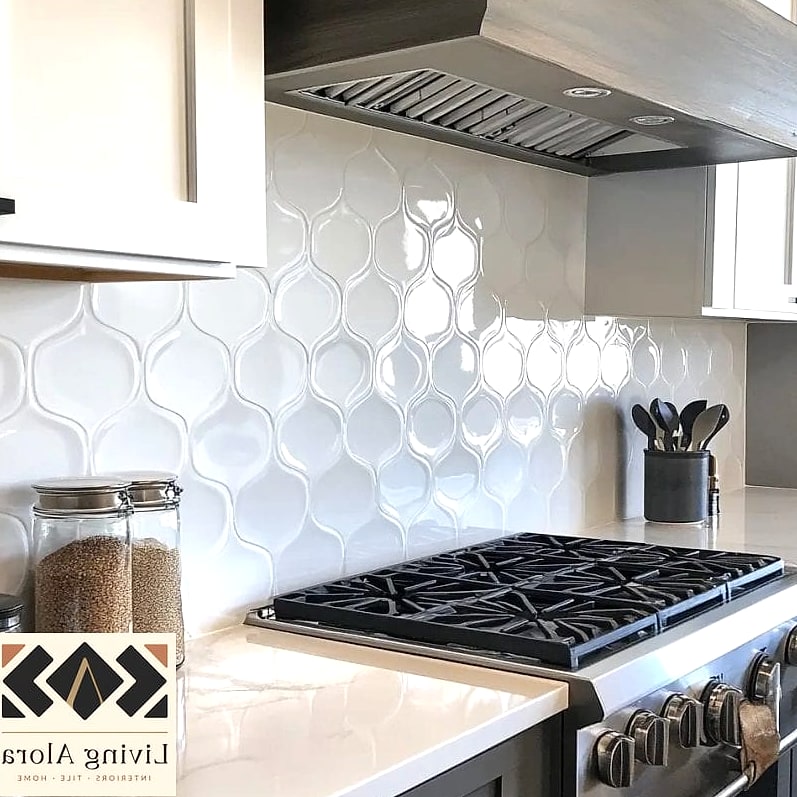 30 Modern White Backsplash Ideas You'll Want to Save Right Now 30 White Tile with Under-Cabinet Lighting